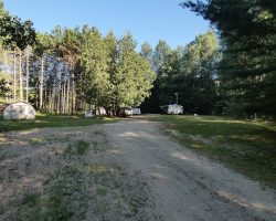 The lane leading to our lot