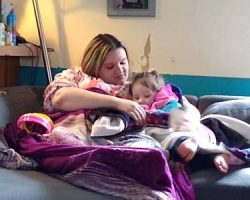 Casey reading to Luna