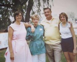 from left: me, Mama, Daddy, Gwen