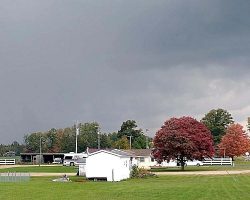 On my way to pick up the grands for a fun weekend at our house I saw there was quite a storm brewing!