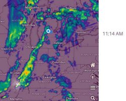 Pete sent me this, we were expecting some nasty storms throughout the day!