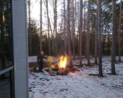 And Pete is left burning the boxes and the "drums" (old storage end tables)...but he loves it too!
