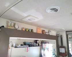 All of the owls that just seemed to look cluttered in the living room make a great display in the bedroom, over our bed!